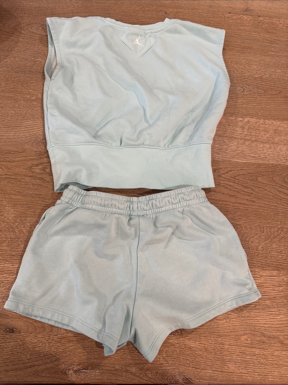 Jordan Pastel Blue Tank & Drawstring Shorts Set